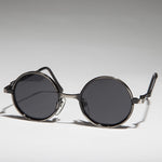 Load image into Gallery viewer, round steampunk metal sunglass
