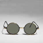 Load image into Gallery viewer, round steampunk metal sunglass
