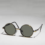 Load image into Gallery viewer, round steampunk metal sunglass
