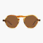 Load image into Gallery viewer, round retro sunglass with polarized lens 
