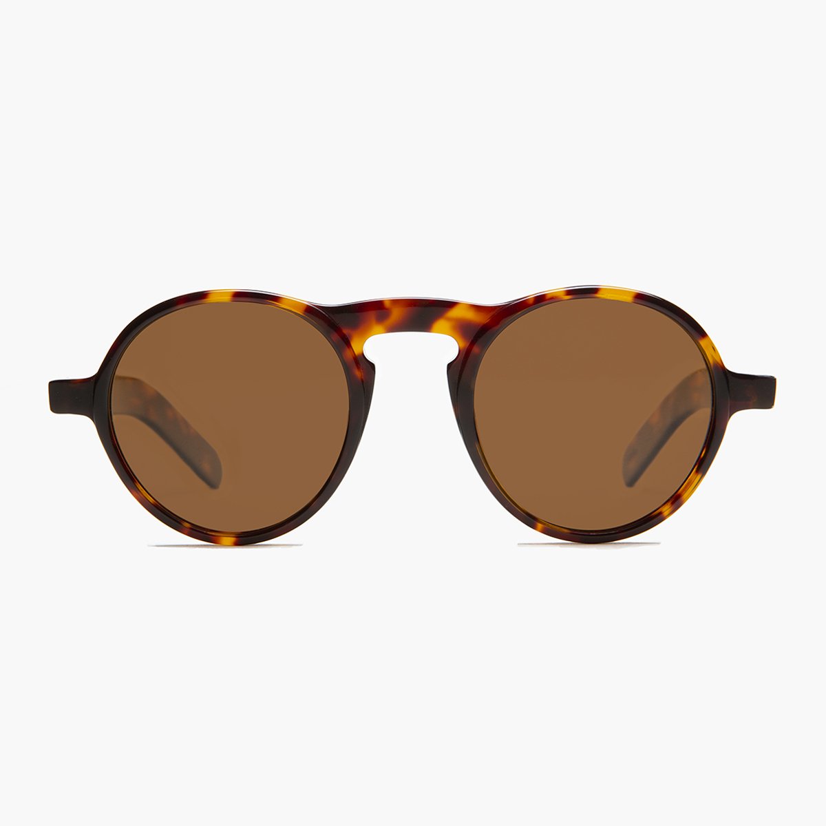 round retro sunglass with polarized lens 