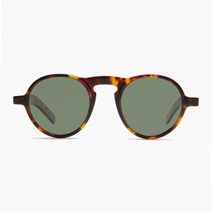 round retro sunglass with polarized lens 