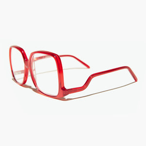 Red Square Oversized Reading or Bifocal Glasses