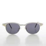 Load image into Gallery viewer, Sleek Silver Half Frame Vintage Sunglass
