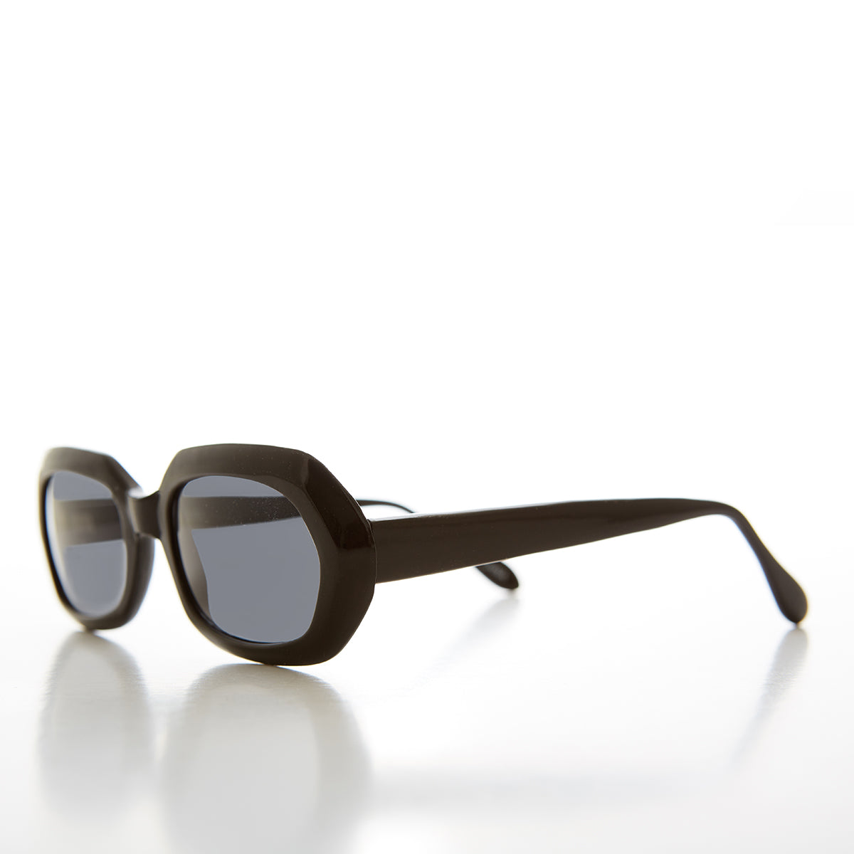 Sleek Hexagon Mod Vintage Sunglass