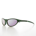 Load image into Gallery viewer, metallic wrap around 90s vintage sunglasses
