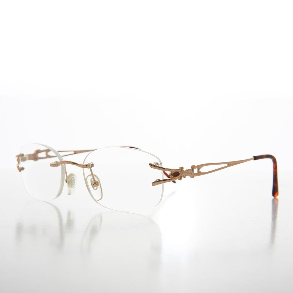 rimless reading glasses