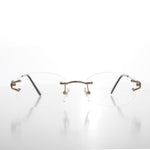 Load image into Gallery viewer, Rimless Readers with Metal Temples
