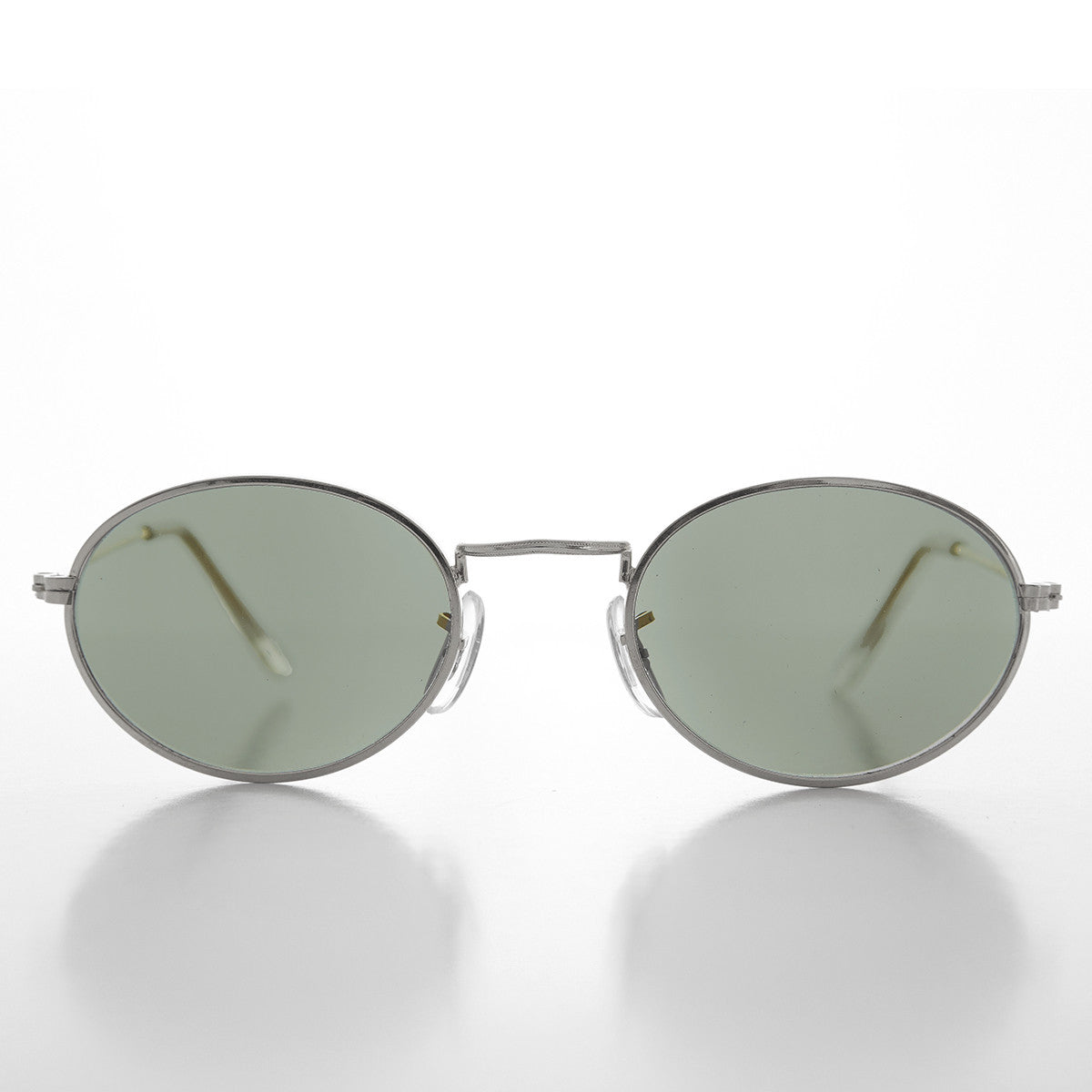 oval silver vintage sunglass