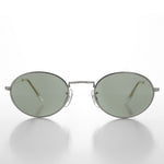 Load image into Gallery viewer, oval silver vintage sunglass
