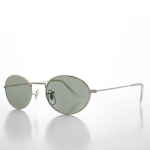 oval silver vintage sunglass