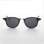 Load image into Gallery viewer, dapper horn rim vintage sunglass with combo metal acetate frame
