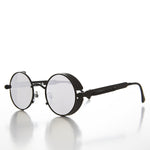 Load image into Gallery viewer, goggle side shield steampunk sunglass with mirror lens
