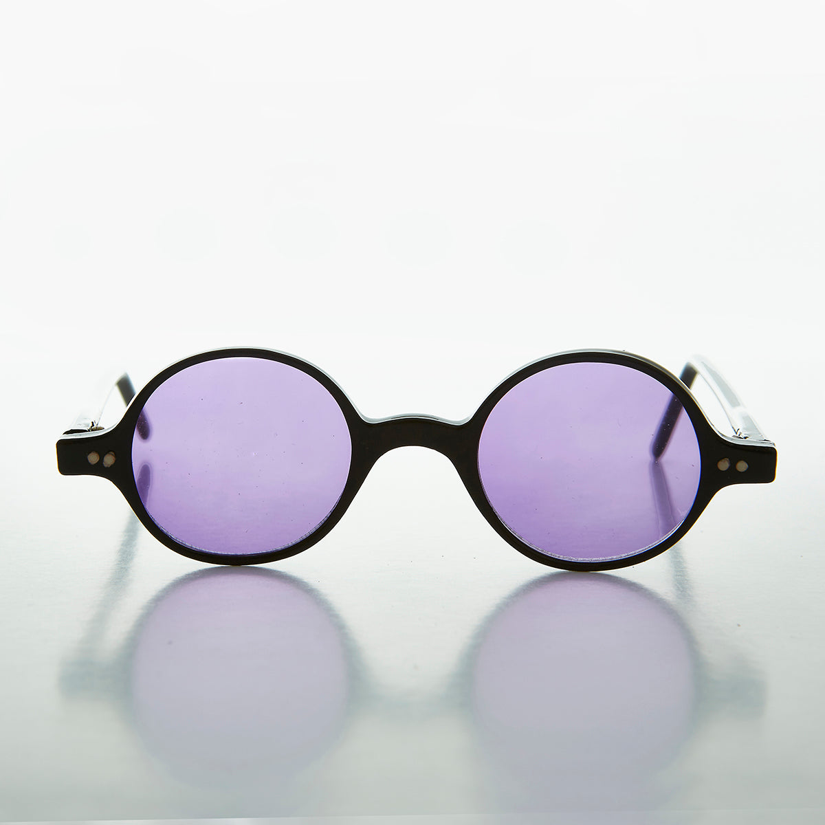 Small Round Sunglasses for Women Men John Lennon Hippie Glasses - UV400  Protection - Gold/Yellow - CQ194R4EQ48