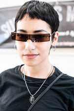 Load image into Gallery viewer, Futuristic Punk Goth Rave 1990s Vintage Sunglass
