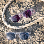 Load image into Gallery viewer, Clear Acetate Square Sunglass with Colored Lenses
