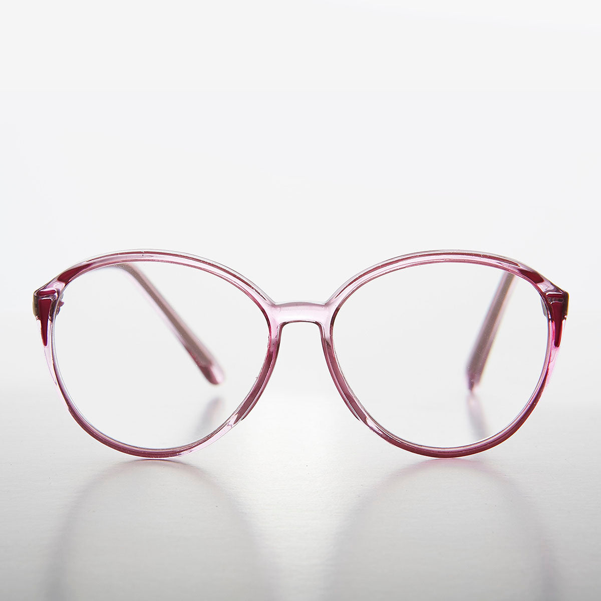 Round Oversized Clear Women's Clear Lens Glasses