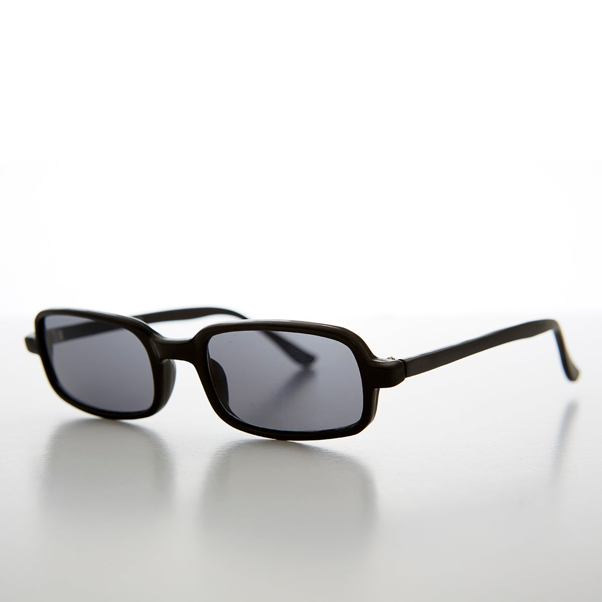 Rectangular Retro Sunglasses - Black