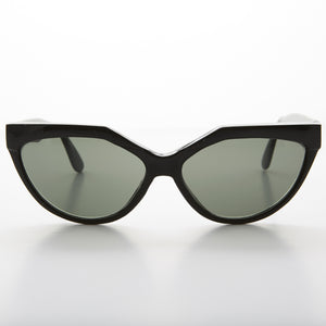 Geometric Black Cat Eye Vintage Sunglass