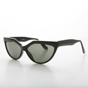 Geometric Black Cat Eye Vintage Sunglass