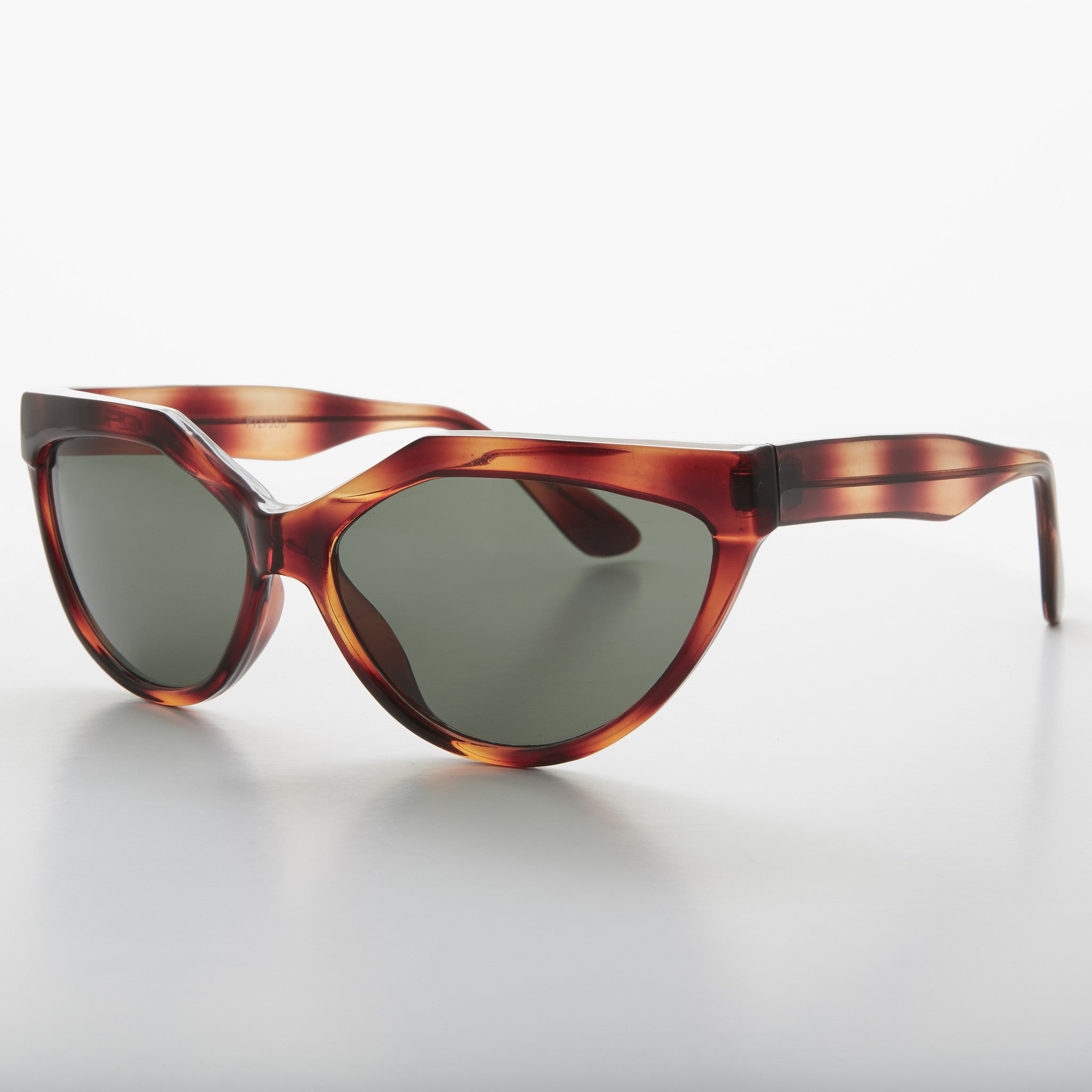 Geometric Brown Cat Eye Vintage Sunglass