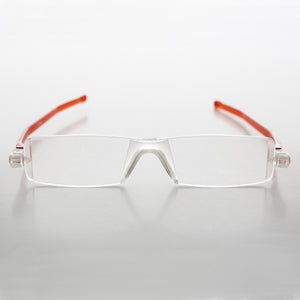 red folding reading glasses