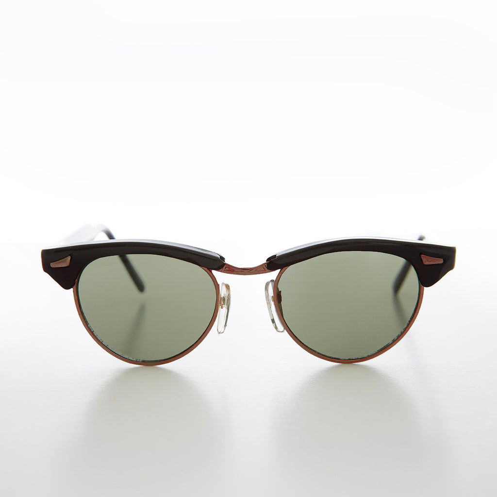 Small Adult Horn Rim Cat Eye Vintage Sunglass