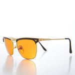 Load image into Gallery viewer, Amber Lens Horn Rim Classic Vintage Sunglass
