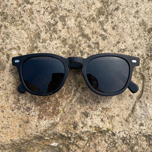 Black Polarized Square Sunglass