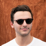 Load image into Gallery viewer, o&#39;malley round horn rim dapper vintage sunglass
