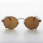 Load image into Gallery viewer, 1990s round metal vintage steampunk sunglass
