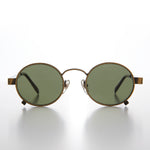 Load image into Gallery viewer, 1990s round metal vintage steampunk sunglass
