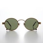 Load image into Gallery viewer, 1990s round metal vintage steampunk sunglass
