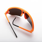Load image into Gallery viewer, 80&#39;s neon sporty shield warp vintage sunglass with mirror 
