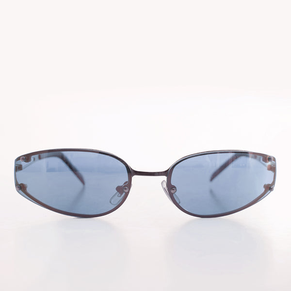 Oval Y2k Wrap Around Sunglasses - Rickey – Sunglass Museum
