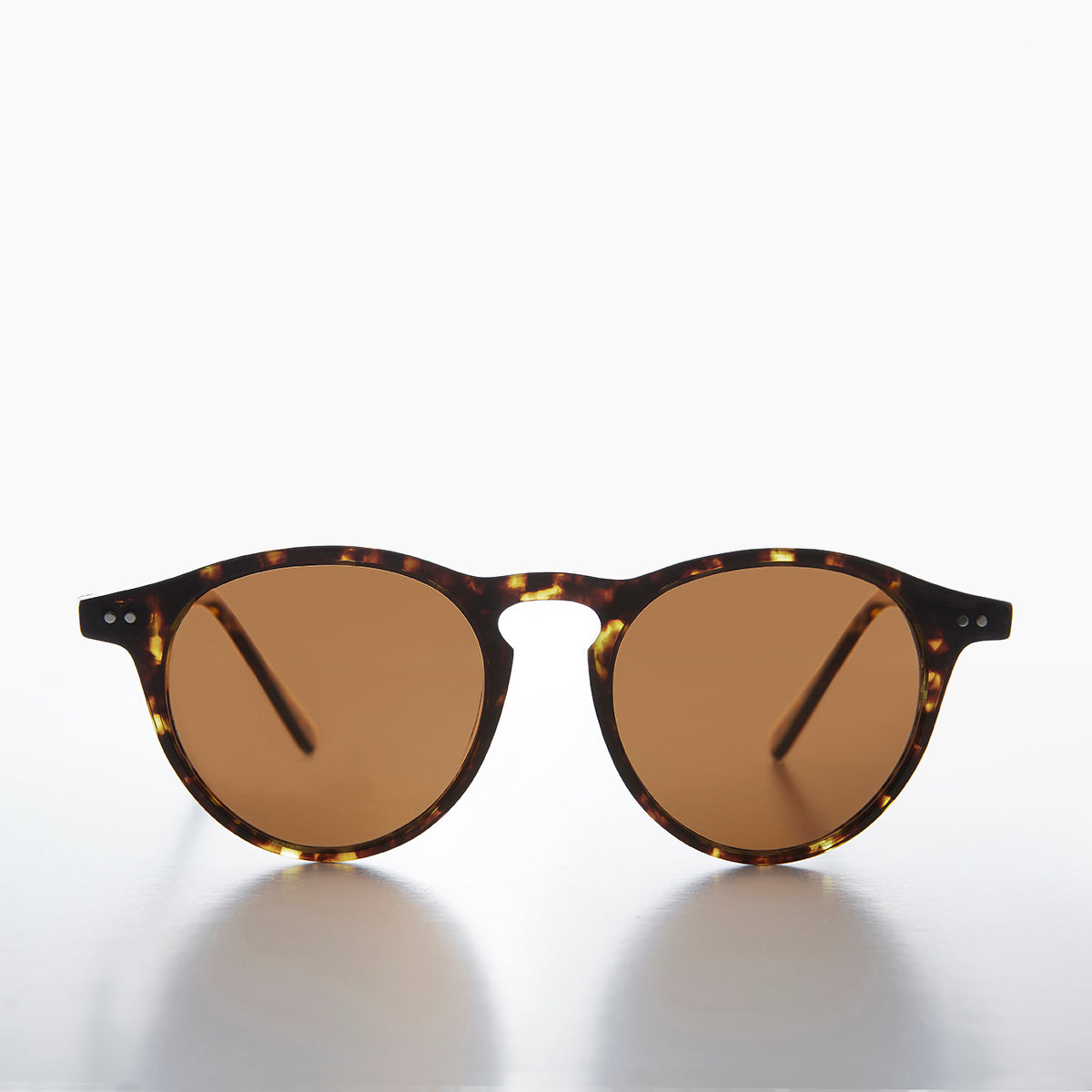 round tortoiseshell retro sunglass