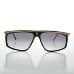 Load image into Gallery viewer, 80s Hip Hop Flat Top Gold Accent Rapper Vintage Sunglass - Rome
