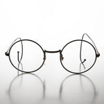 Load image into Gallery viewer, round clear lens vintage glasses with cable temples
