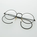 Load image into Gallery viewer, round clear lens vintage glasses with cable temples
