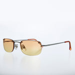 Load image into Gallery viewer, Rimless 90s Rectangle Sunglass with Two Color Lens
