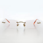 Load image into Gallery viewer, Rimless Tinted Rectangular Lens Reading Glasses 
