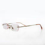 Load image into Gallery viewer, Rimless Tinted Rectangular Lens Reading Glasses 
