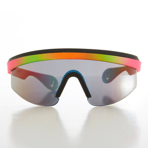Junior 80s Wrap Around Colorful Sunglass
