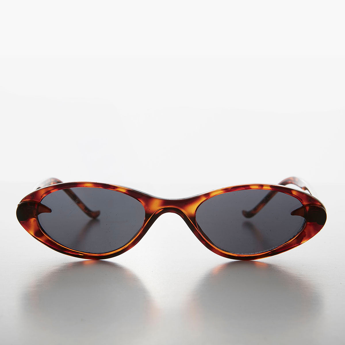 Slim Small Frame Oval Retro Cat Eye Sunglass - Selena – Sunglass