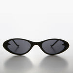 Load image into Gallery viewer, Slim Small Frame Oval Retro Cat Eye Sunglass
