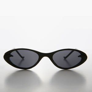 Slim Small Frame Oval Retro Cat Eye Sunglass