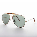 Load image into Gallery viewer, Top Gun Aviator Sunglasses with Brow Bar 
