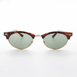 Load image into Gallery viewer, oval horn rim vintage 90s sunglass
