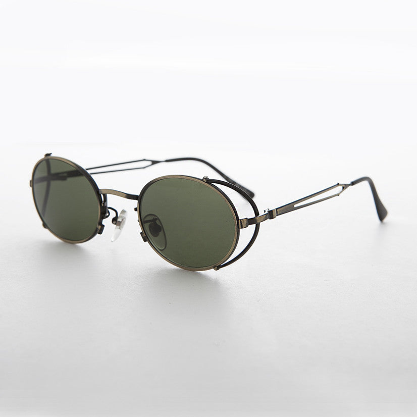 Elegant Steampunk Sunglass with Cut Out Design 