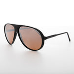 Load image into Gallery viewer, black vintage aviator with blue blocker lens
